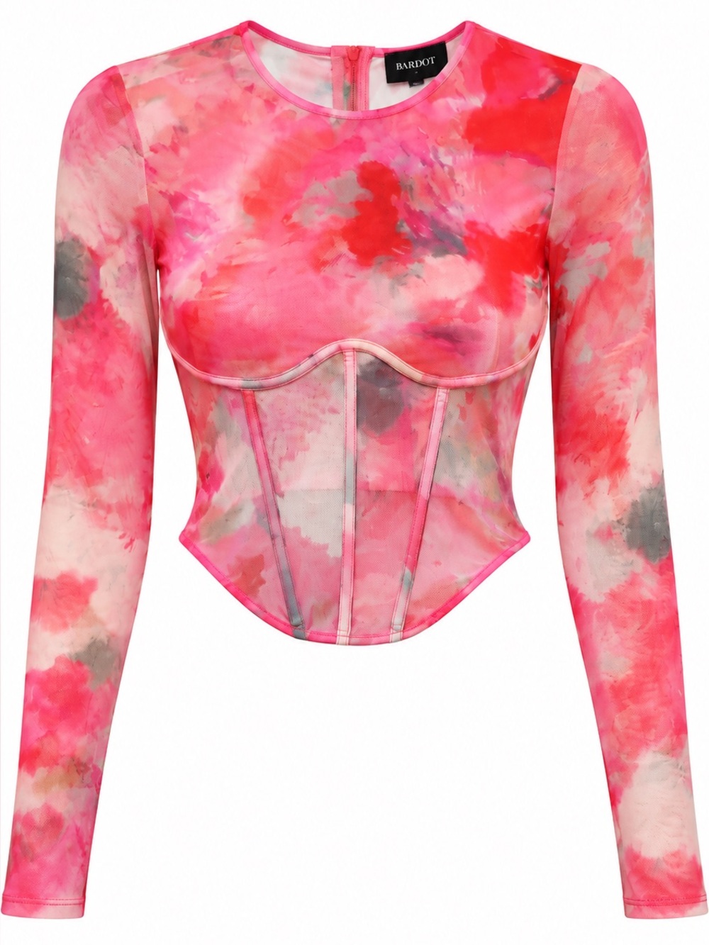 Bardot | M | Lena Mesh Corset Top in Wildflower